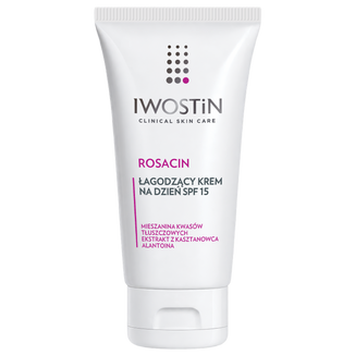 Iwostin Rosacin, łagodzący krem na dzień, SPF 15, 50 ml Iwostin Rosacin, łagodzący krem na dzień, SPF 15, 50 ml - zdjęcie produktu