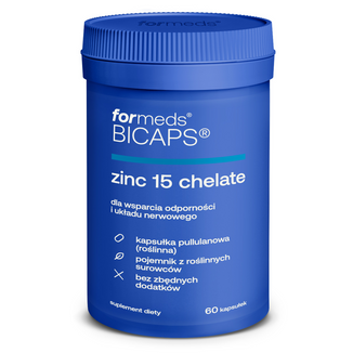 ForMeds Bicaps Zinc 15 chelate, 60 kapsułek - zdjęcie produktu