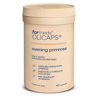 ForMeds Olicaps Evening Primrose, olej z nasion wiesiołka, 60 kapsułek ForMeds Olicaps Evening Primrose, olej z nasion wiesiołka, 60 kapsułek - zdjęcie produktu