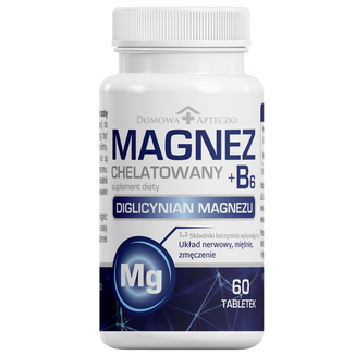 Domowa Apteczka Magnez Chelatowany + B6, 60 tabletek - zdjęcie produktu