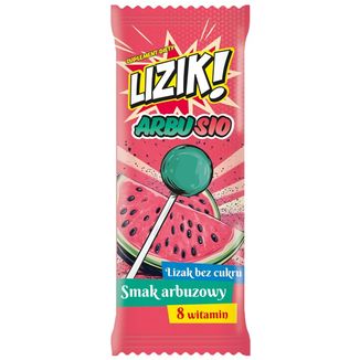 Lizik! Arbusio, lizak o smaku arbuza, bez cukru, od 3 lat, 1 sztuka - zdjęcie produktu
