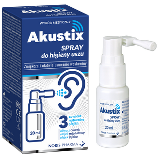 Akustix, spray do higieny uszu, 20 ml - zdjęcie produktu