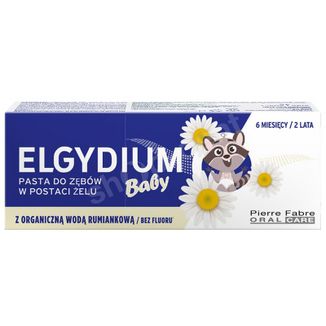 Elgydium Baby, pasta do zębów w postaci żelu dla dzieci od 6 miesiąca, bez fluoru, 30 ml - zdjęcie produktu