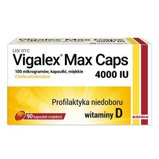 Vigalex Max Caps 4000 IU, 90 kapsułek miękkich - zdjęcie produktu