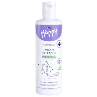 Bella Baby Happy, emolientowa emulsja do kąpieli, od 1 miesiąca, 250 ml - zdjęcie produktu