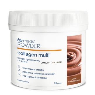 ForMeds Powder Collagen Multi, czekolada, 210 g - zdjęcie produktu