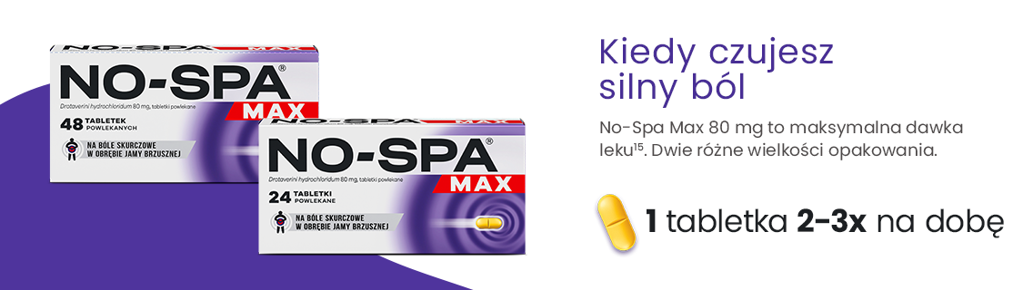 Kiedy czujesz silny ból - No-Spa Max